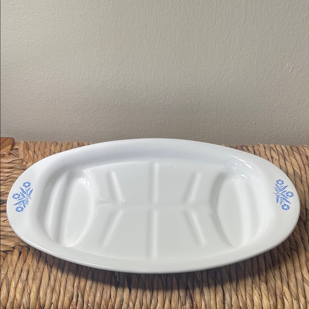 Corning Ware P-19 Platter 13” x 8¾” – White Vintage Serving Tray